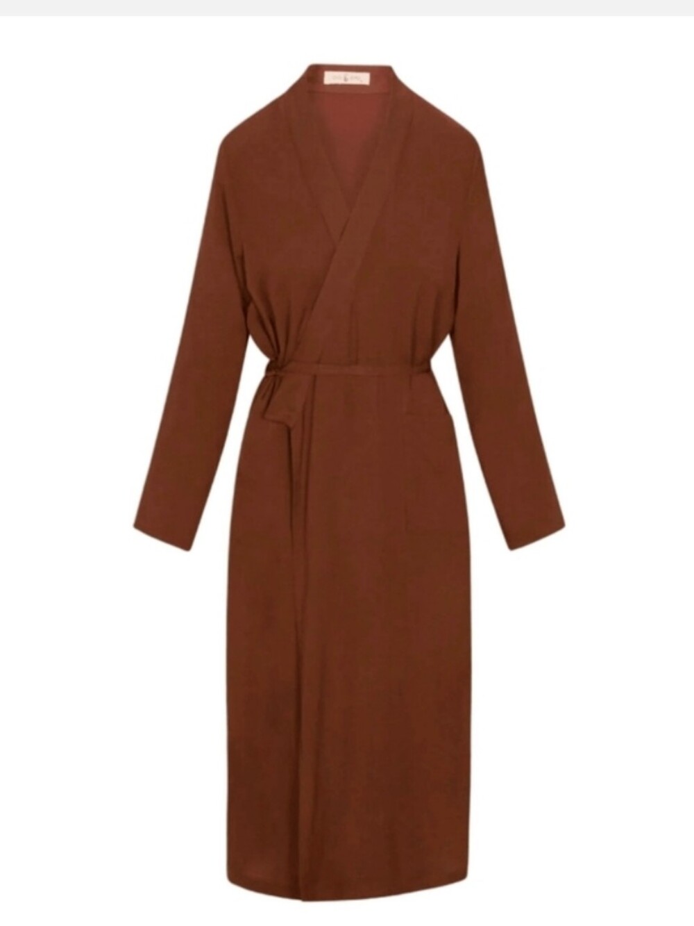 Oddbird Aydin Brown Wrap Dress